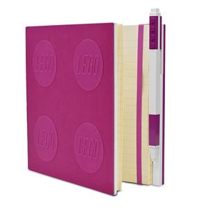 Image of LEGO® LOCKING NOTEBOOK WITH GEL PEN - redviolet (SKU: 168914945000121) Image of LEGO® LOCKING NOTEBOOK WITH GEL PEN - redviolet